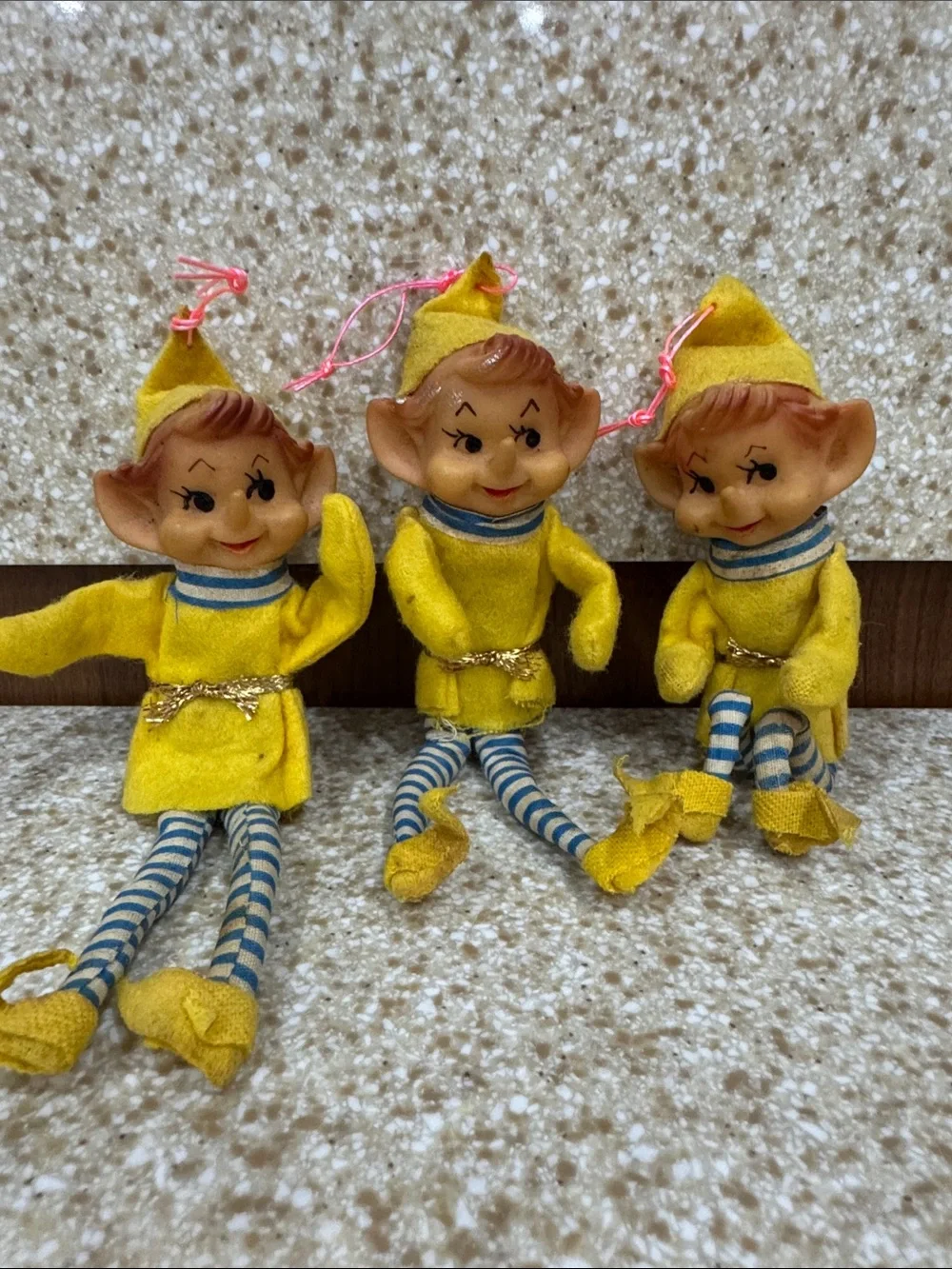 Vintage rubber face elves. Knee huggers
